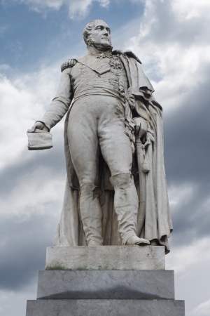 Statue of Augustin Daniel Belliard in Brusselsの写真素材