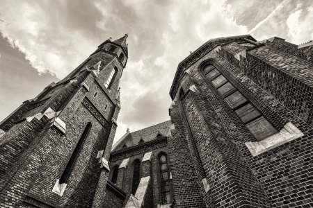 Summer shot of Buda Reformed Church, Budapestの写真素材