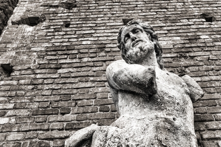 Statue of man with no hands, Sforzaの写真素材