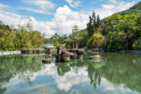 Sanya, China â September 30, 2017: Guanyin temple of Nanshan Culture Tourism Zoneのeditorial素材