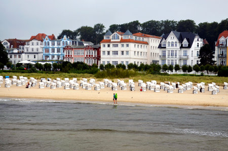 A rainy day at the Baltic Seaのeditorial素材