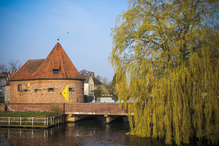 Bridge in Buxtehudeの写真素材