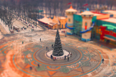 New year from Ferris wheelの写真素材