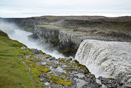 Dettifoss waterfall in VatnajÃƒÆ’Ã‚Â¶kull National Park in Northeast Iceland