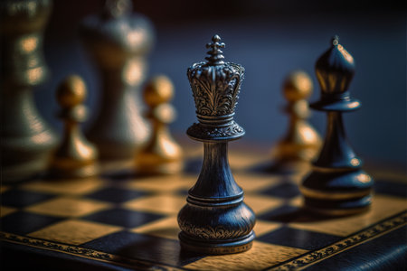 Chess board game concept of business ideas and competition and strategy ideas concepの素材