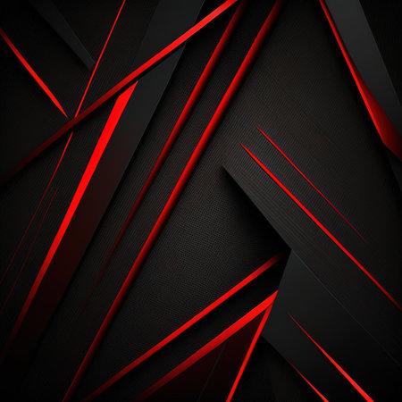 Abstract red and black carbon fiber background. Vector design eps 10の素材