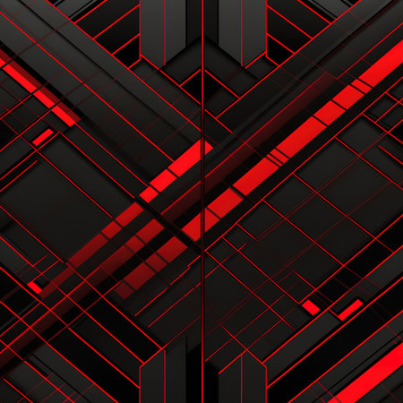Abstract red and black geometric background. Vector illustration. eps 10.の素材
