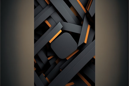3d rendering of abstract geometric composition. Creative background design for poster or cover.の素材