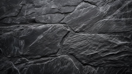 Black stone texture background. Black stone wall texture. Black stone backgroundの素材