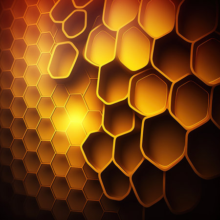 Abstract honeycomb background. Vector illustration. Eps 10. Global colors.の素材