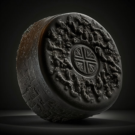 3d rendering of a wooden barrel isolated on a black background.の素材
