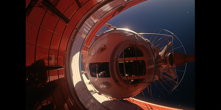 3D CG rendering of space ship. High resolution image gallery.の素材