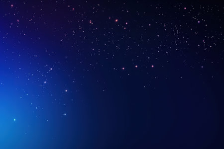 Stars in the night sky. Space background. Vector illustration.の素材