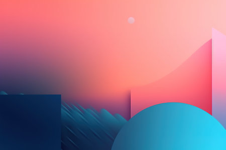 Abstract background with geometric shapes. Minimalist style. Vector illustration.の素材
