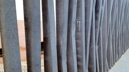 Decorative concrete wall sculptureの写真素材