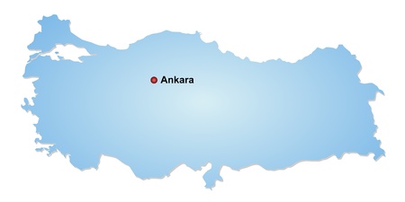 Map of Turkeyの写真素材