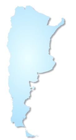 Map of Argentinaの写真素材