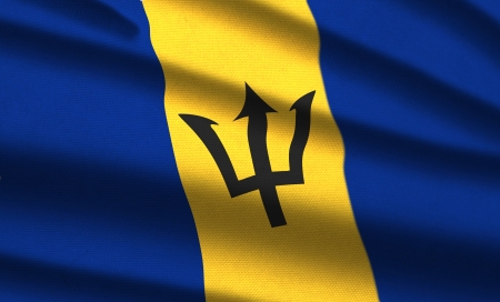 Flag of Barbadosの写真素材