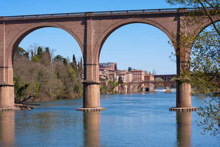 View of the city of Albi in Franceの写真素材