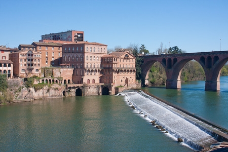 View on the Tarn Albi of Franceの写真素材
