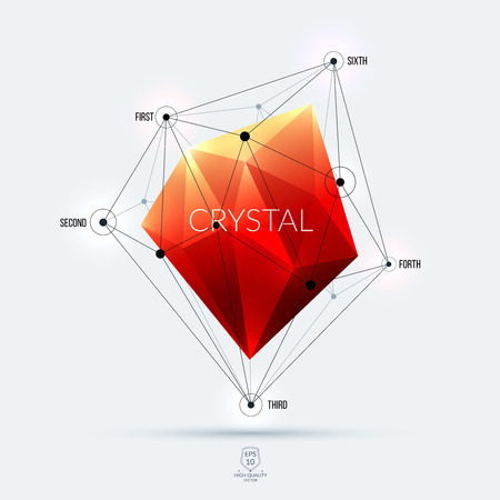 polygonal, triangulation vectorのイラスト素材