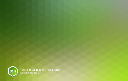 Modern Abstract geometric background with green ecology triangles for business, technology and science design layout template and web banners. Digital pixel mosaic for internet. Vector textureのイラスト素材
