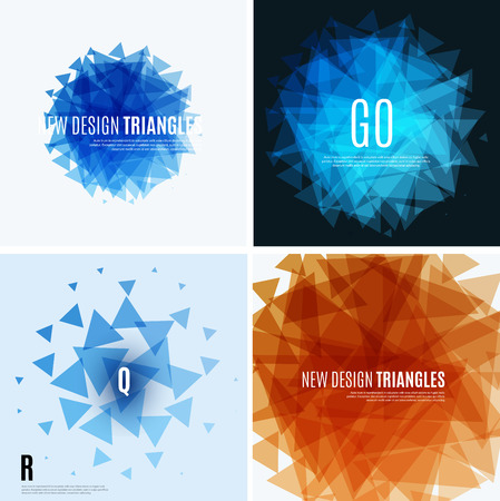 Abstract vector design background with trianglesのイラスト素材