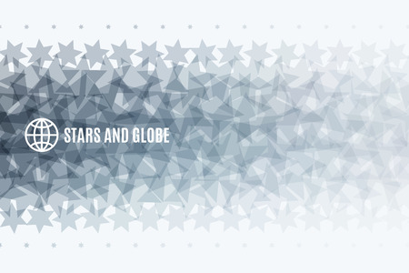 Abstract vector design elements with stars for funのイラスト素材