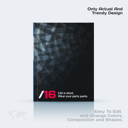 Business vector template, brochure design, abstract annual reportのイラスト素材