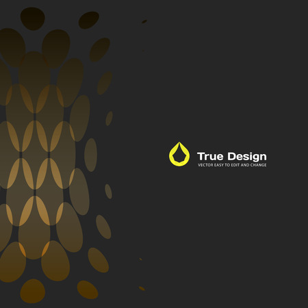 Abstract vector yellow design roundsのイラスト素材