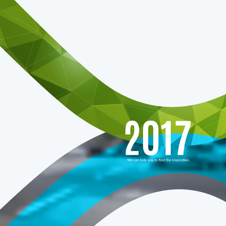 Abstract vector design elements for graphic layout. Modern business template with green soft rounded shapes for fun, decoration, joy, party, celebration, anniversary on background.のイラスト素材