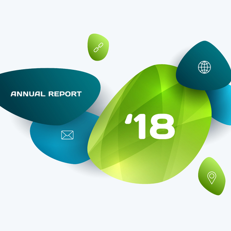 Abstract vector design elements for graphic template. Creative modern business background.のイラスト素材