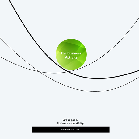 Circle and lines design banner illustrationのイラスト素材