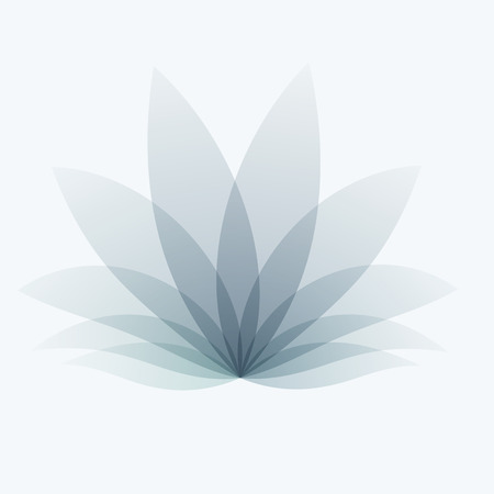 Abstract design of vector elements for graphic template. Modern background. Colourful grey flower smooth shapes for business branding, website sale, marketing, discount, offer.のイラスト素材