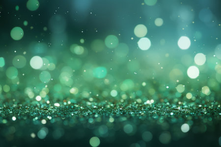 glitter vintage lights background. silver, blue and black. de-focusedの素材