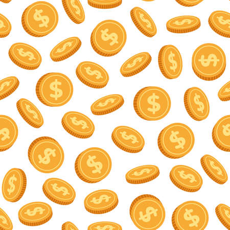 Money rain cash finance seamless print cover background pattern doodle line hand drawn style abstract graphic design concept illustrationのイラスト素材