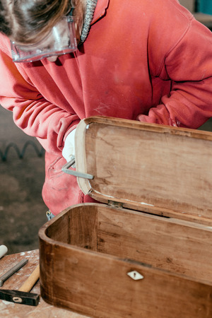 Furniture restauration processの写真素材