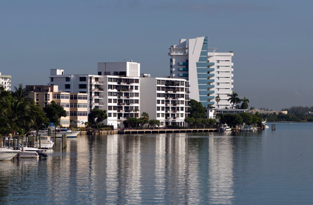 Waterfront homes in Floridaの写真素材