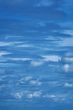 Dramatic sky vertical background. Polarizing filter used.の写真素材