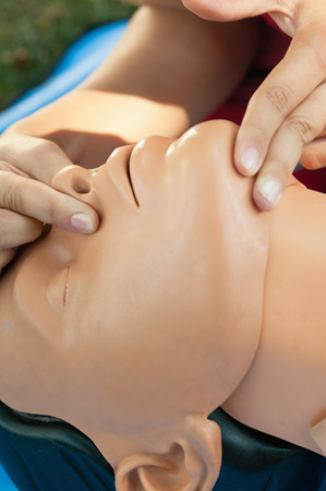 CPR; ; CPR doll; female; ER; Paramedic;
