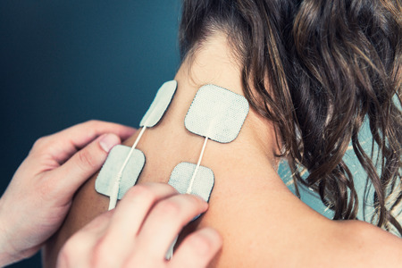 TENS Treatment In Physical Therapyの写真素材