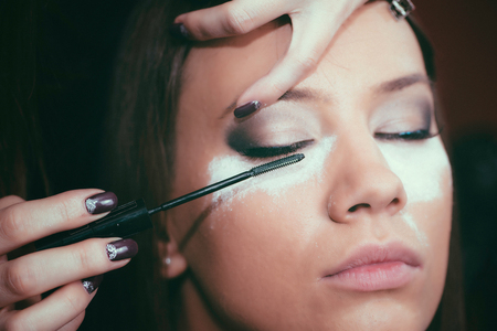 Masquara, make-up, beauty salon, make-up artist, toned imageの写真素材