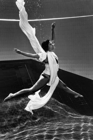 Underwater medern dance performanceの写真素材