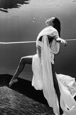 Underwater modern danceの写真素材