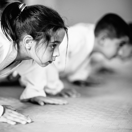 Taekwondo kidsの写真素材