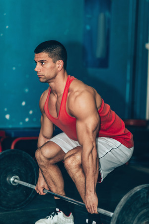 Weightlifting trainingの写真素材
