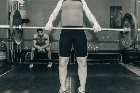 Weightlifting trainingの写真素材