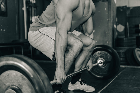 Weightlifting trainingの写真素材