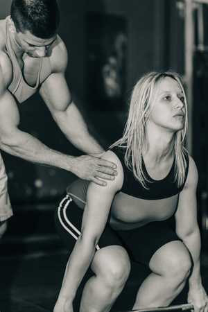 Weightlifting trainingの写真素材