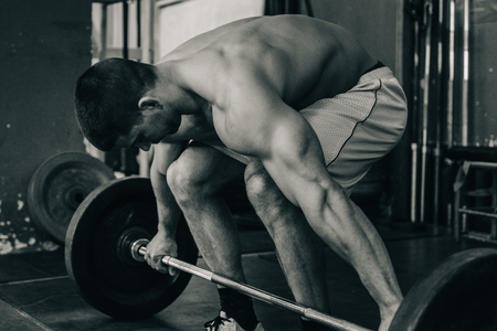 Weightlifting trainingの写真素材